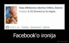 Facebook'o ironija - 