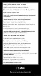 Faktai - Kurie priverčia jaustis senais