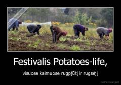 Festivalis Potatoes-life, - visuose kaimuose rugpjūtį ir rugsėjį