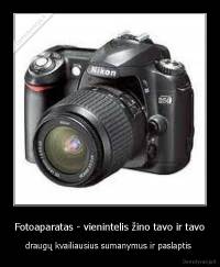 Fotoaparatas - vienintelis žino tavo ir tavo - draugų kvailiausius sumanymus ir paslaptis 