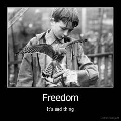 Freedom - It's sad thing