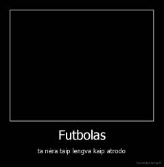 Futbolas - ta nėra taip lengva kaip atrodo
