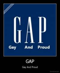 GAP - Gay And Proud