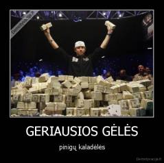 GERIAUSIOS GĖLĖS - pinigų kaladėlės