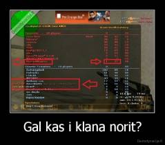 Gal kas i klana norit? - 