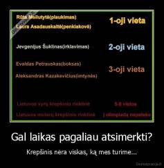 Gal laikas pagaliau atsimerkti? - Krepšinis nėra viskas, ką mes turime...