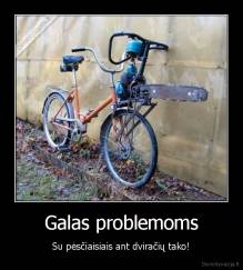 Galas problemoms - Su pėsčiaisiais ant dviračių tako!