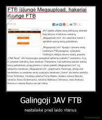 Galingoji JAV FTB - neatsilaikė prieš laido riterius 