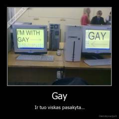 Gay - Ir tuo viskas pasakyta...