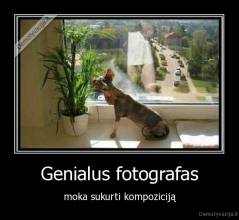 Genialus fotografas - moka sukurti kompoziciją