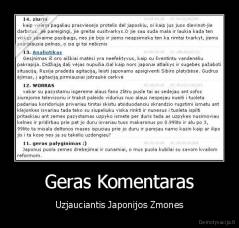 Geras Komentaras - Uzjauciantis Japonijos Zmones