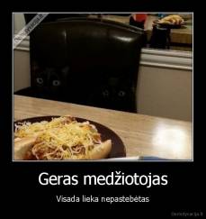 Geras medžiotojas - Visada lieka nepastebėtas