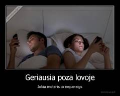 Geriausia poza lovoje - Jokia moteris to nepaneigs