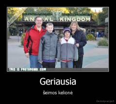 Geriausia - šeimos kelionė
