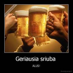 Geriausia sriuba  - ALUS!