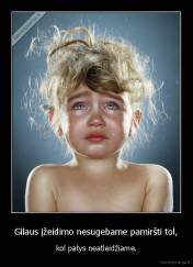 Gilaus įžeidimo nesugebame pamiršti tol, - kol patys neatleidžiame.