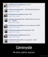 Giminystė - Ne siena, galima sugriaut.