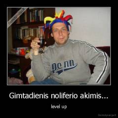 Gimtadienis noliferio akimis... - level up
