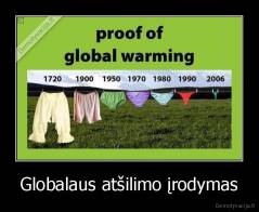 Globalaus atšilimo įrodymas - 