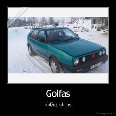 Golfas - rūdžių kibiras