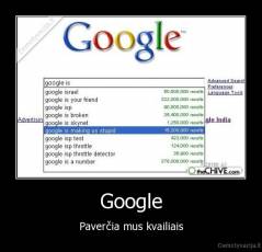 Google - Paverčia mus kvailiais