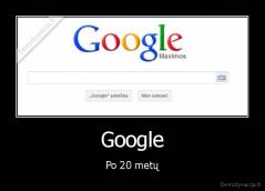 Google - Po 20 metų