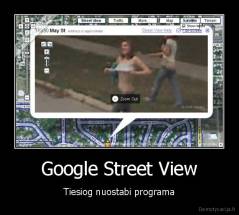 Google Street View - Tiesiog nuostabi programa