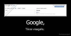 Google, - Tikrai visagalis. 