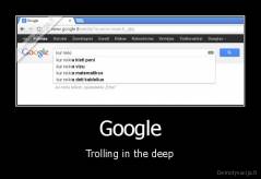 Google - Trolling in the deep