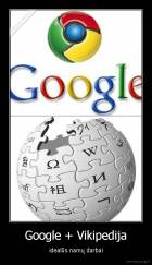 Google + Vikipedija - idealūs namų darbai