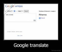 Google translate - 