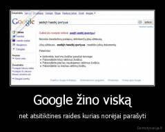 Google žino viską - net atsitiktines raides kurias norėjai parašyti