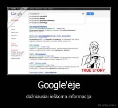 Google'ėje - dažniausiai ieškoma informacija