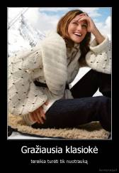 Gražiausia klasiokė - tereikia turėti tik nuotrauką