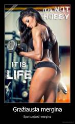 Gražiausia mergina - Sportuojanti mergina