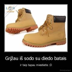 Grįžau iš sodo su diedo batais - ir taip tapau miestietis :D