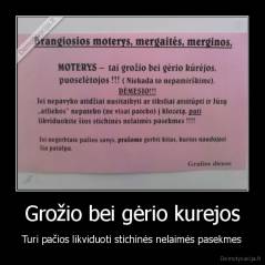 Grožio bei gėrio kurejos - Turi pačios likviduoti stichinės nelaimės pasekmes