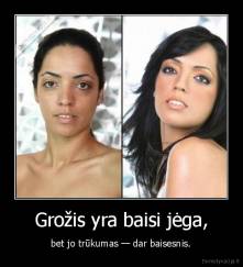 Grožis yra baisi jėga, -  bet jo trūkumas — dar baisesnis. 