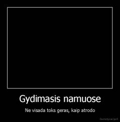 Gydimasis namuose - Ne visada toks geras, kaip atrodo