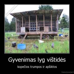 Gyvenimas lyg vištidės - kopečios trumpos ir apšiktos