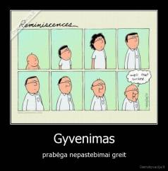 Gyvenimas - prabėga nepastebimai greit