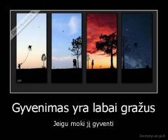 Gyvenimas yra labai gražus - Jeigu moki jį gyventi