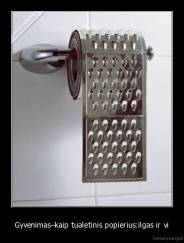 Gyvenimas–kaip tualetinis popierius:ilgas ir vi - 