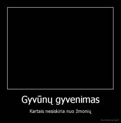 Gyvūnų gyvenimas - Kartais nesiskiria nuo žmonių