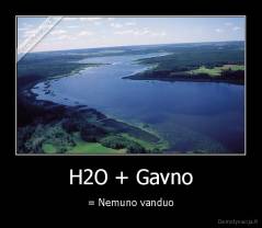H2O + Gavno - = Nemuno vanduo