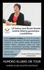HUMORO KLUBAS ON TOUR - HUMORO KLUBO SOLISTĖS GASTROLĖS
