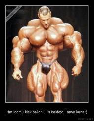 Hm idomu kiek balioniu jis issidejo i sawo kuna;) - 