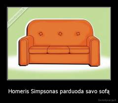 Homeris Simpsonas parduoda savo sofą - 