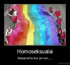 Homoseksualai - Nesupranta kuo jie nori.....