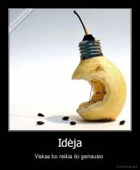 Idėja - Viskas ko reikia iki geriausio 